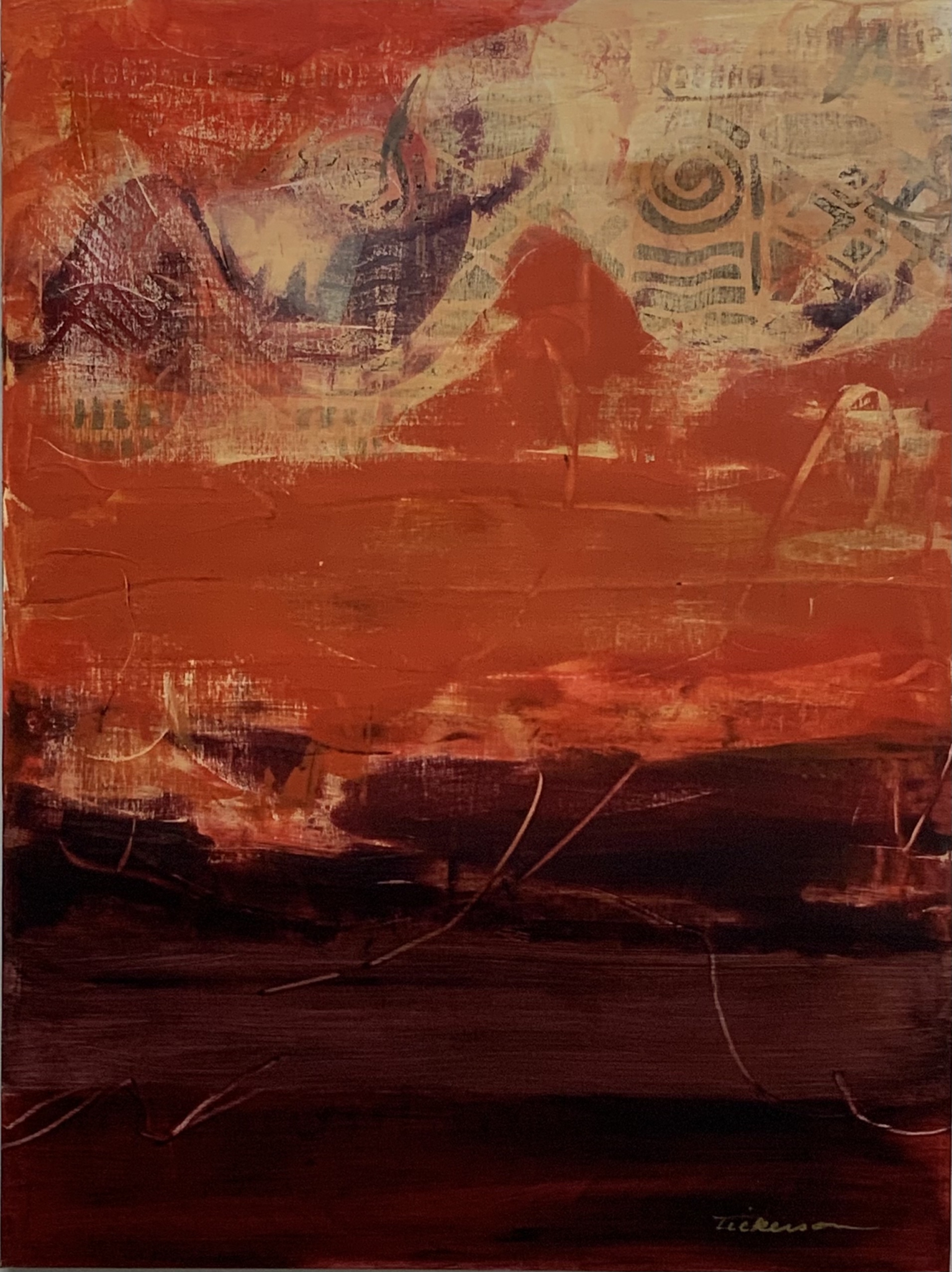 The Sky Speaks to the Earth - SOLD by Carol Dickerson